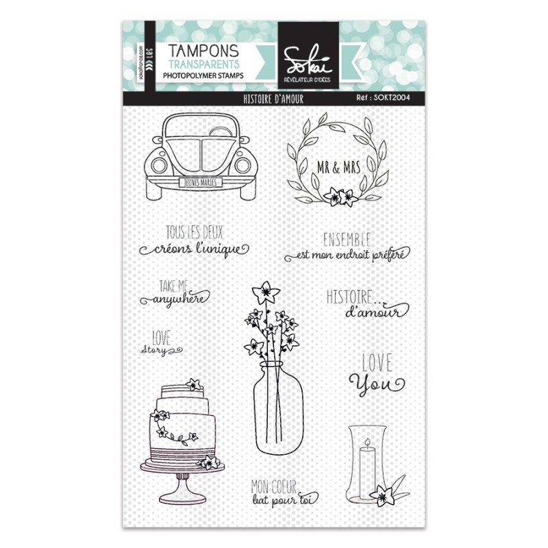 TAMPON TRANSPARENT EVENEMENT MARIAGE